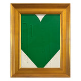 Ron Giusti Mini Heart - Cream/Emerald 9x12