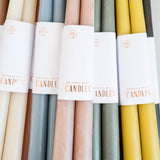 12" Dipped Taper Candles - Parchment