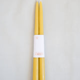 12" Dipped Taper Candles - Citrine