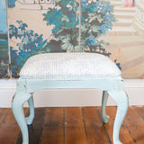 Painted Stool with Alice Sergeant Fabric