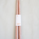 12" Dipped Taper Candles - Greige