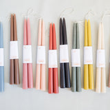 12" Dipped Taper Candles - Clay