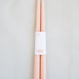 12" Dipped Taper Candles - Petal