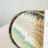 Block Printed Desk Tray Set - Mint