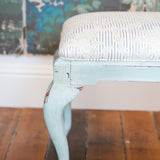 Painted Stool with Alice Sergeant Fabric