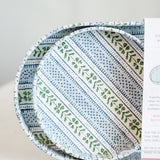 Marbled Round Desk Tray Set - Moss Mountain