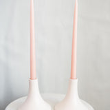 Ceramic Grand Taper Holder, Matte White  Short