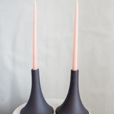 Ceramic Grand Taper Holder, Smoke