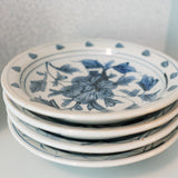 Small Blue & White Peony Dish