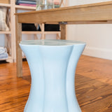 LIght Blue Porcelain Stool