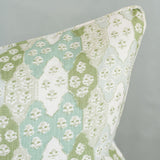 Alice Sergeant Ottoman Quilt in Aqua Kidney