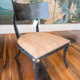 The Wicker Works Iron Klismos Chairs