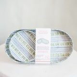Marbled Round Desk Tray Set - Moss Mountain